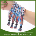 New coming disposable colored fabric wristbands for party